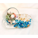 Ocean Spillover Mug Tray - Whimsical Handmade Beach Resin Art