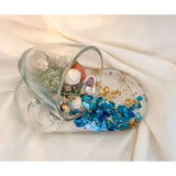 Ocean Spillover Mug Tray - Whimsical Handmade Beach Resin Art