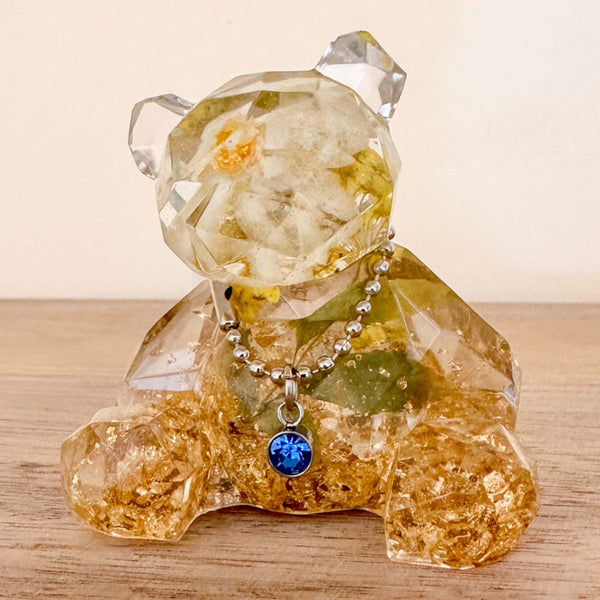 Collier de fleurs du mois de naissance - Commande personnalisée - Pendentif fleur pressée