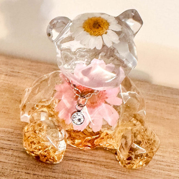 Collier de fleurs du mois de naissance - Commande personnalisée - Pendentif fleur pressée