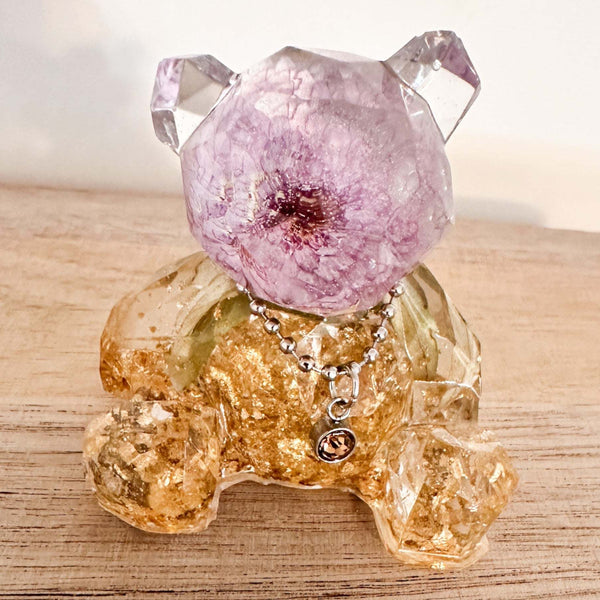 Collier de fleurs du mois de naissance - Commande personnalisée - Pendentif fleur pressée