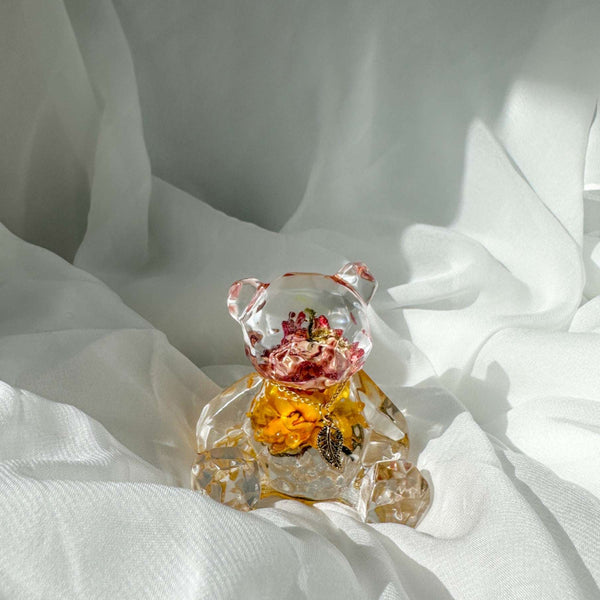 Charming Bears - Whimsical Resin Geometric Bear Decor with Charms