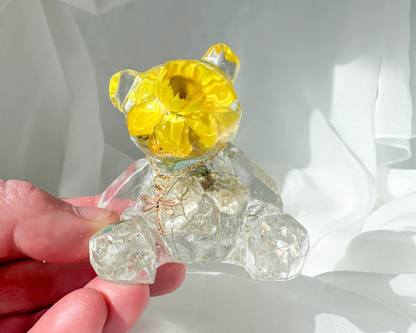 Charming Bears - Whimsical Resin Geometric Bear Decor with Charms