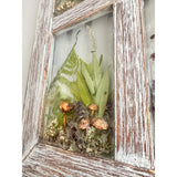 Woodland Whispers - Handmade Rustic Wood Botanical Resin Window