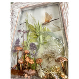 Woodland Whispers - Handmade Rustic Wood Botanical Resin Window