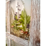 Woodland Whispers - Handmade Rustic Wood Botanical Resin Window