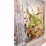 Woodland Whispers - Handmade Rustic Wood Botanical Resin Window