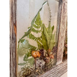 Woodland Whispers - Handmade Rustic Wood Botanical Resin Window