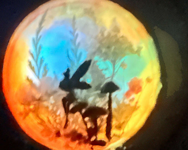 Whimsical Fairy Forest Suncatcher with Real Botanicals & Crystal Prism