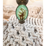 Emerald Woodlands Handmade Botanical Owl Pendant -Keeper of the Forest