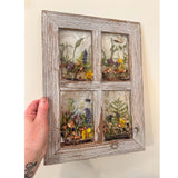 Boreal Forest Window - Handmade Enchanted Forest Mushroom Wall Decor