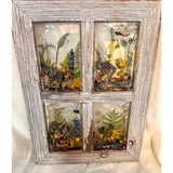 Boreal Forest Window - Handmade Enchanted Forest Mushroom Wall Decor