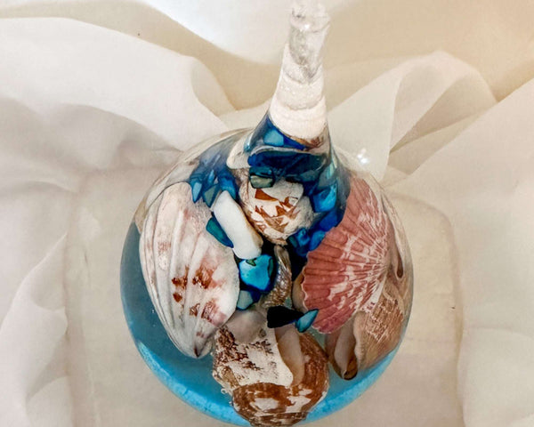 Water Droplet Ring Holder - Handmade Ocean Inspired Resin Art Decor