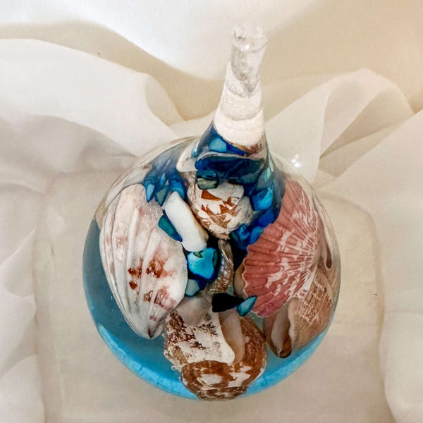 Water Droplet Ring Holder - Handmade Ocean Inspired Resin Art Decor