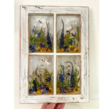 Everlasting Garden Window - Handmade Dried Flower Resin Meadow One