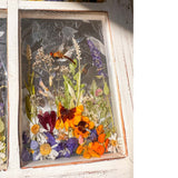 Everlasting Garden Window - Handmade Dried Flower Resin Meadow Two