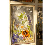 Everlasting Garden Window - Handmade Dried Flower Resin Meadow Two