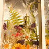 Everlasting Garden Window - Handmade Dried Flower Resin Meadow Three