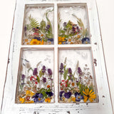 Everlasting Garden Window - Handmade Dried Flower Resin Meadow Three