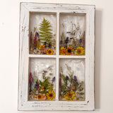 Everlasting Garden Window - Handmade Dried Flower Resin Meadow Four