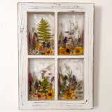 Everlasting Garden Window - Handmade Dried Flower Resin Meadow Four