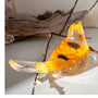 Sunbeam Songbird: Handmade Flower Resin Bird -Everlasting Garden Decor