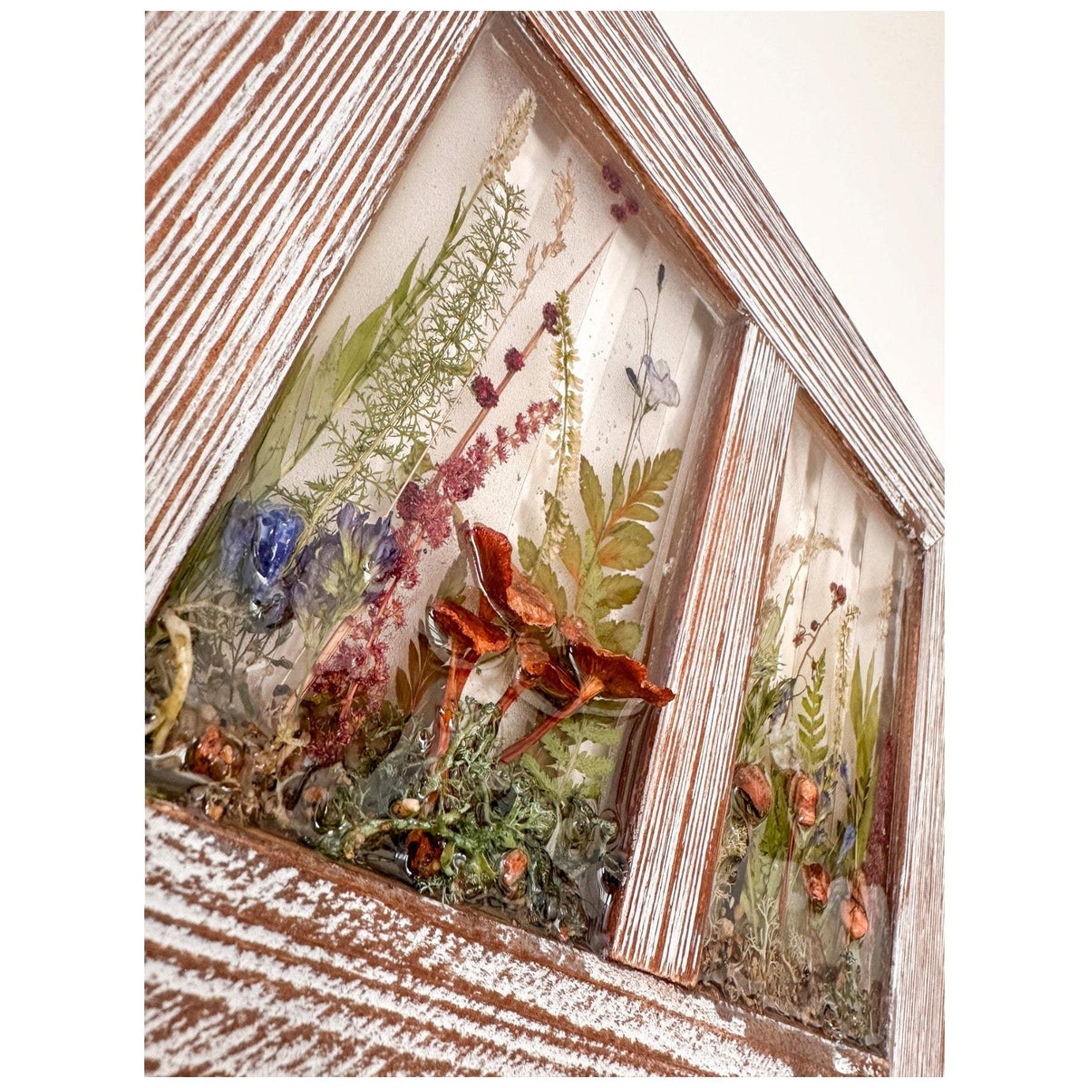 Meadow Sentinel | Large 15" Resin Window with Dragonfly & Bluebells