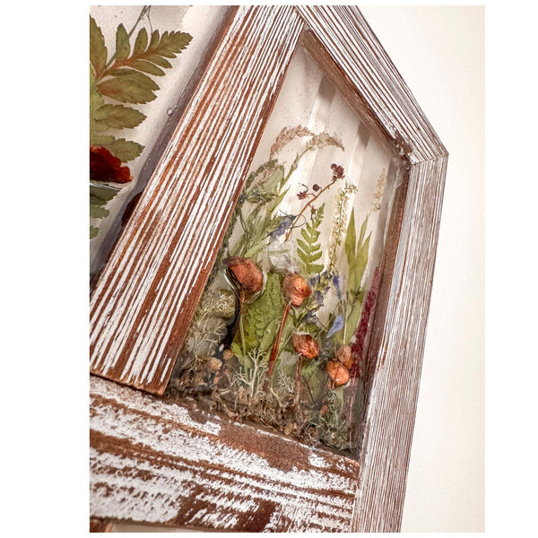 Meadow Sentinel | Large 15" Resin Window with Dragonfly & Bluebells