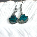 Mermaid Treasures - Handmade Mother of Pearl Seashell Resin Earrings