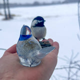 Wish Birds - Whispering Wish Dandelion Puff Handmade Resin Birds