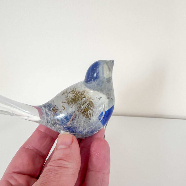 Wish Birds - Whispering Wish Dandelion Puff Handmade Resin Birds
