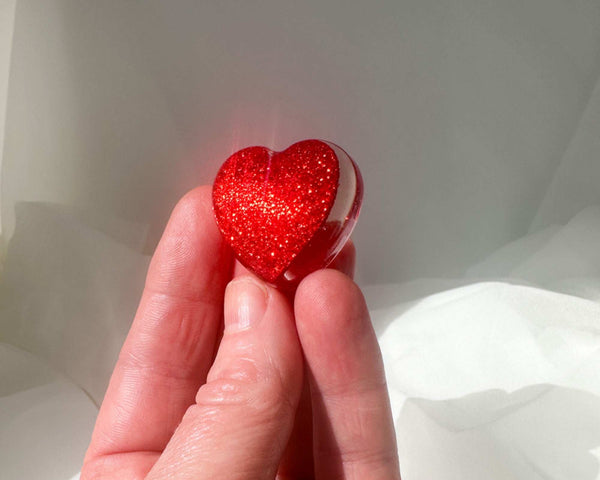 Pocket Hug - Pocketful of Hugs Handmade Resin Heart with Card