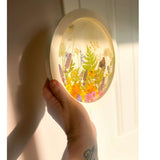 Wildflower Meadow Portal | Handmade Real Moth & Botanical Wall Art