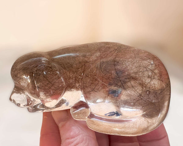 Memorial Pet Keepsake  - Handmade Custom Resting Dog Resin Figurine