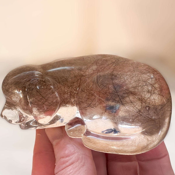 Memorial Pet Keepsake  - Handmade Custom Resting Dog Resin Figurine