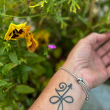 Bee Bracelet - Dripping Honey Handmade Silver Honeycomb & Bee Charm