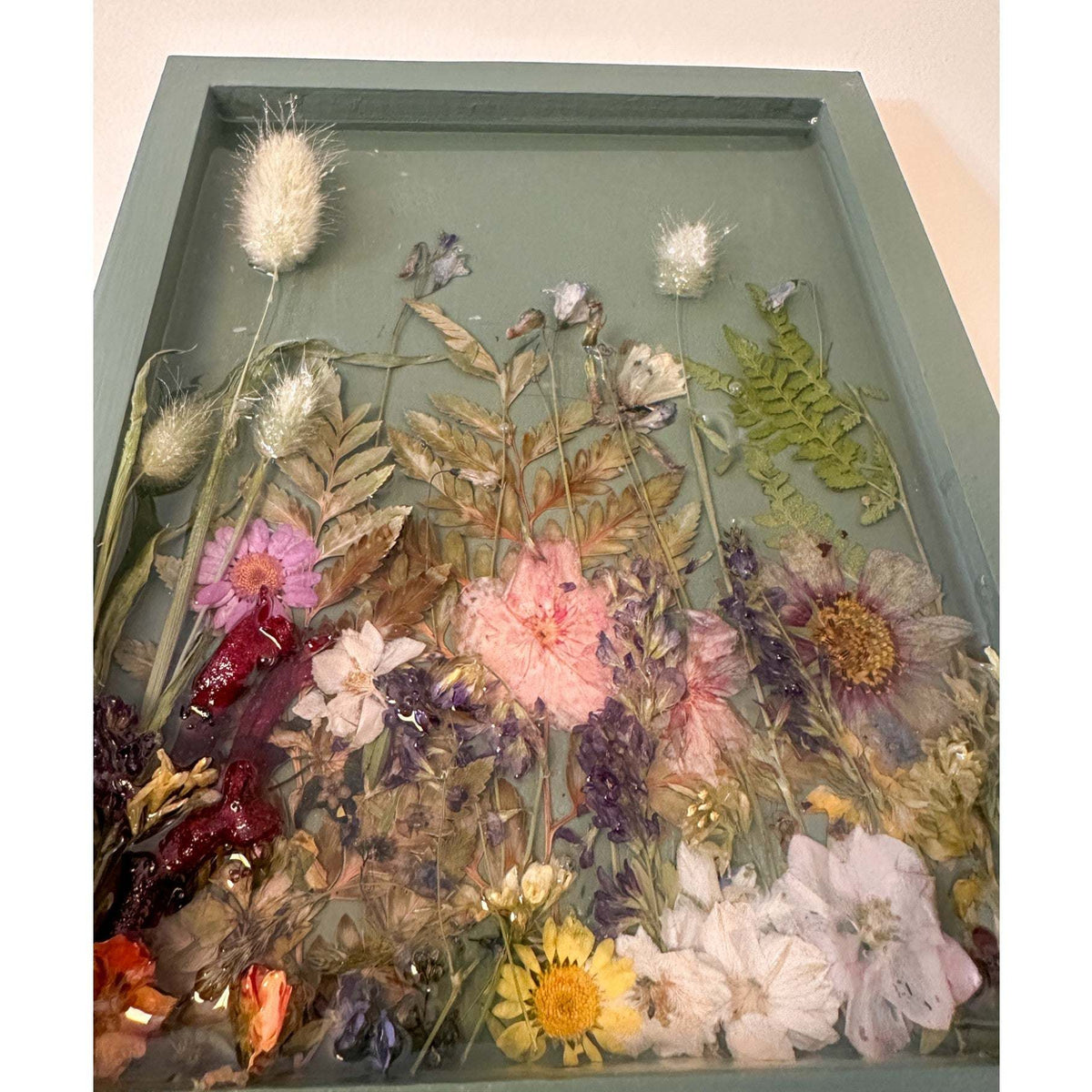 Sage Meadow Botanical Wall Art | Handmade Pressed Florals & Ferns