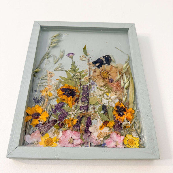 Sage Meadow Botanical Wall Art | Handmade Pressed Florals & Ferns