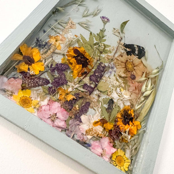 Sage Meadow Botanical Wall Art | Handmade Pressed Florals & Ferns
