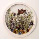 Boreal Forest Portal Handmade Monarch & Polyphemus Moth Botanical Art