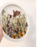 Boreal Forest Portal Handmade Monarch & Polyphemus Moth Botanical Art