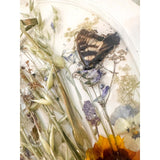 Boreal Forest Portal Handmade Monarch & Polyphemus Moth Botanical Art