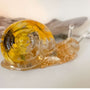 Handmade Sunflower Bloom Snail | Preserved Sunflower Resin Sculpture
