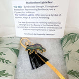 Northern Lights Spirit Bear - Handmade Resin Aurora Bookmark