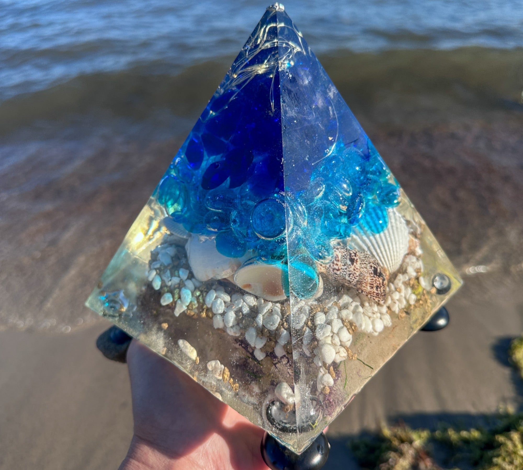 Winter Scene Large Resin selling Pyramid Nightlight