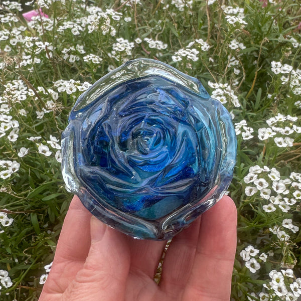 Enchanted Blue Rose Bloom - Eternal Blue Bloom Collection - Limited Edition