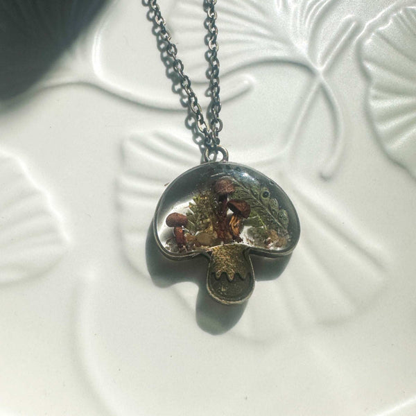 Boreal Forest Keepsake Pendant - Wear Your Wild with Real Botanicals