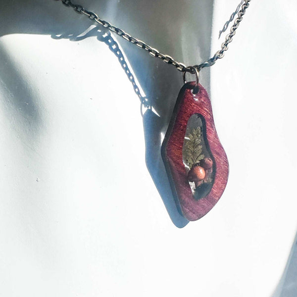 Boreal Forest Keepsake Pendant - Wear Your Wild with Real Botanicals