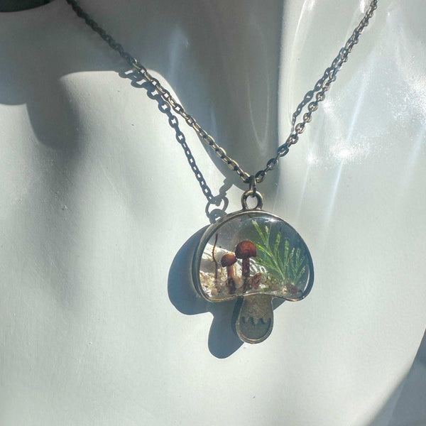Boreal Forest Keepsake Pendant - Wear Your Wild with Real Botanicals