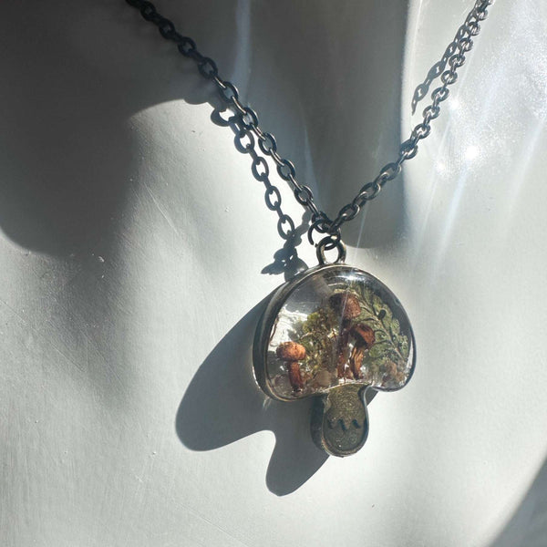 Boreal Forest Keepsake Pendant - Wear Your Wild with Real Botanicals